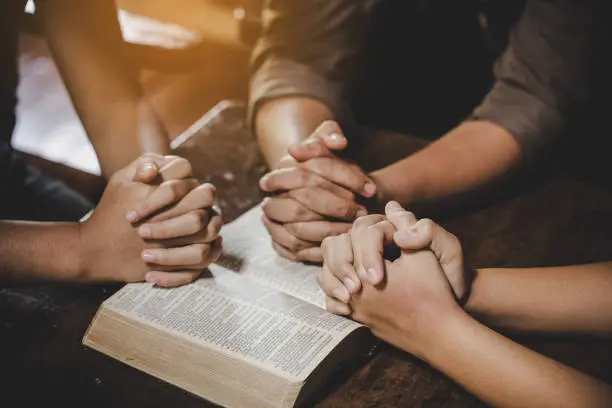 Individual meeting with counselor for faith-based support during stressful life transition